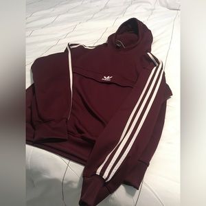 Adidas Burgundy Hoodie